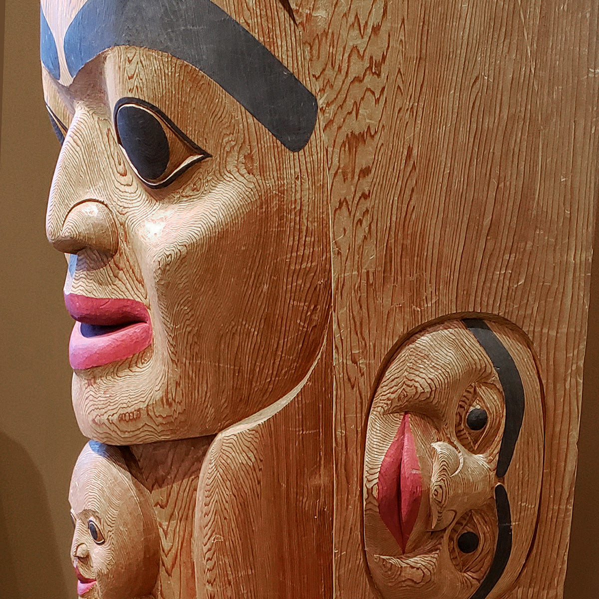 Spirit of Nation Totem Pole by Coast Salish artist Richard Krentz