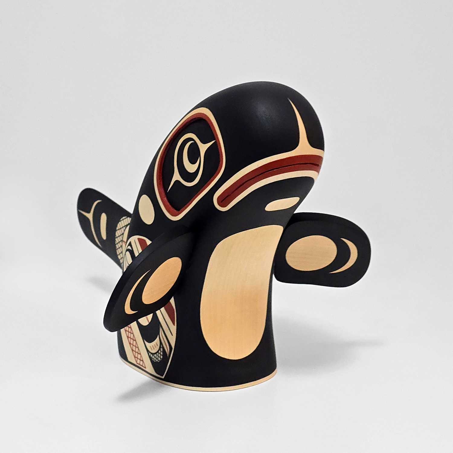 Spyhop Orca Sculpture by Kwakwaka'wakw Artist Rod Smith
