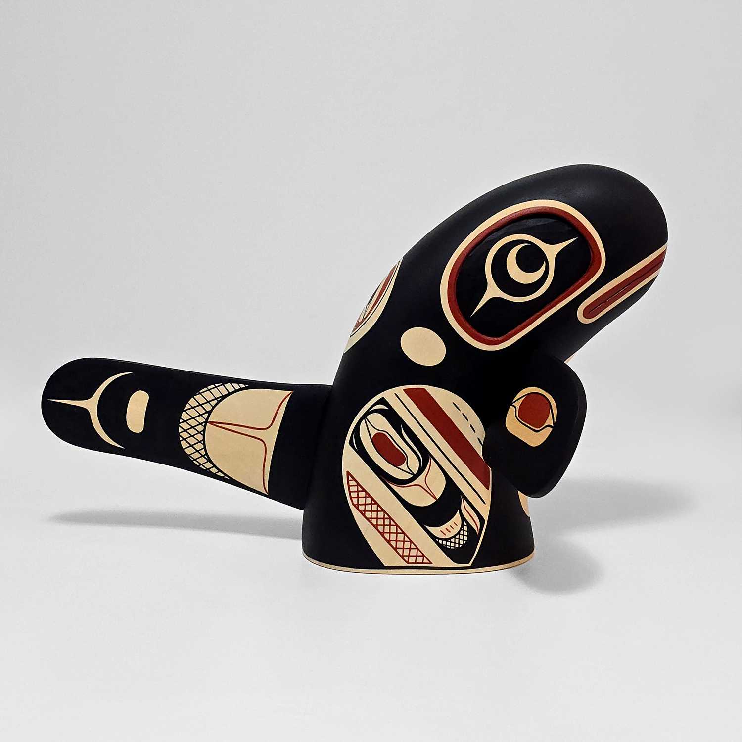 Spyhop Orca Sculpture by Kwakwaka'wakw Artist Rod Smith