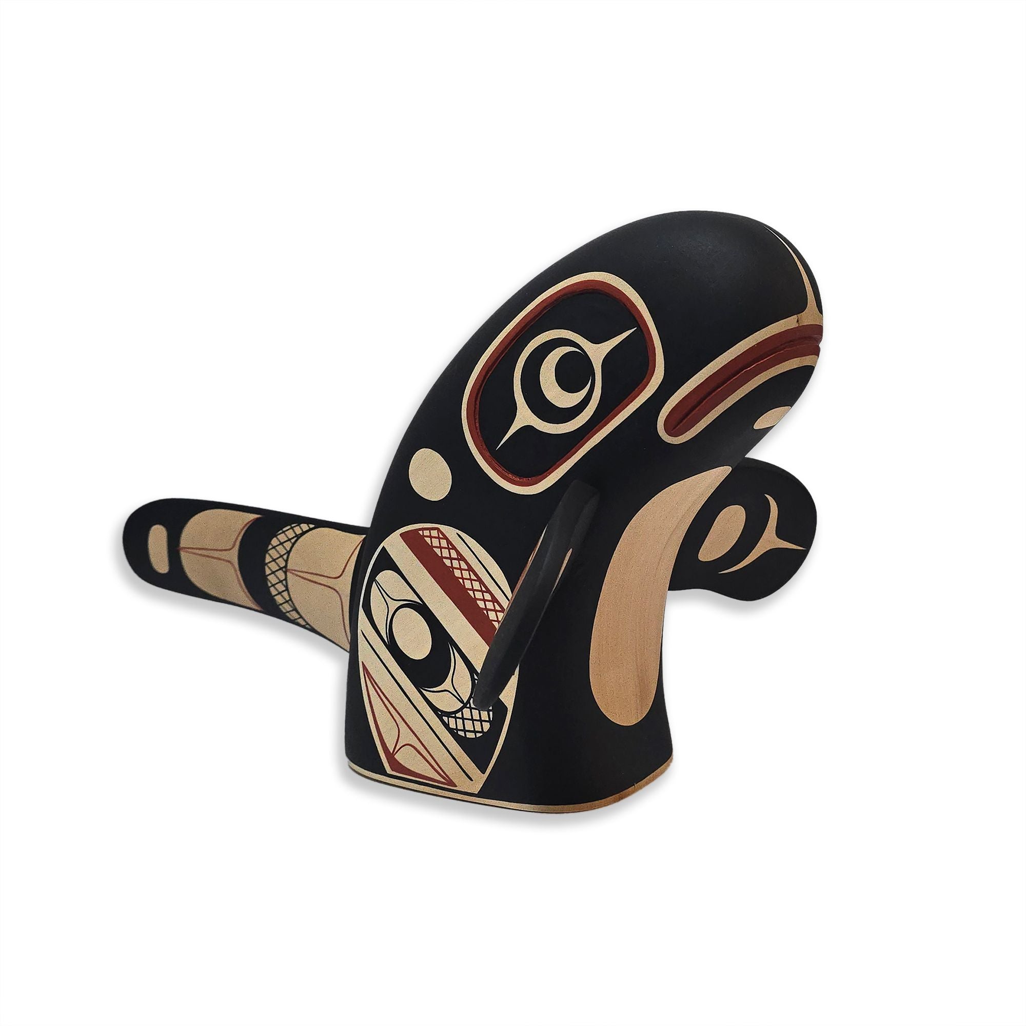 Spyhop Orca sculpture by Kwakwaka'wakw artist Rod Smith