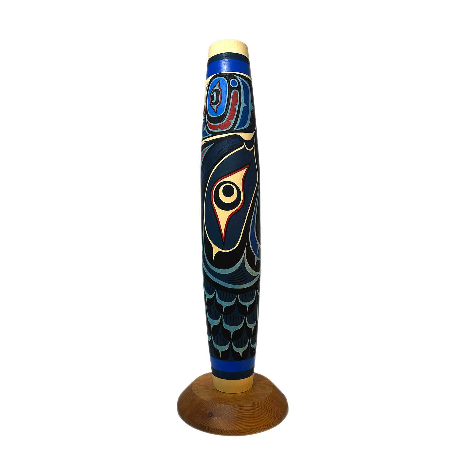 Stellar's Jay Cradle Rattle by Kwakwaka'wakw artist Johnathan Henderson