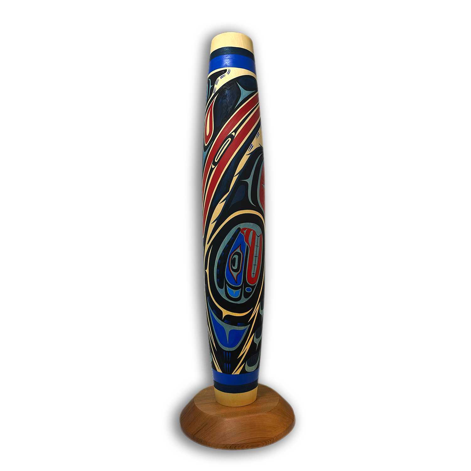 Stellar's Jay Cradle Rattle by Kwakwaka'wakw artist Johnathan Henderson
