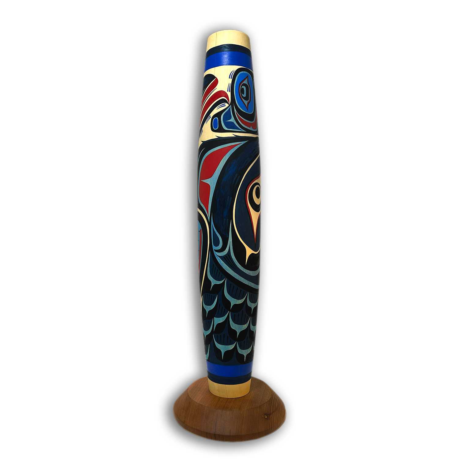 Stellar's Jay Cradle Rattle by Kwakwaka'wakw artist Johnathan Henderson