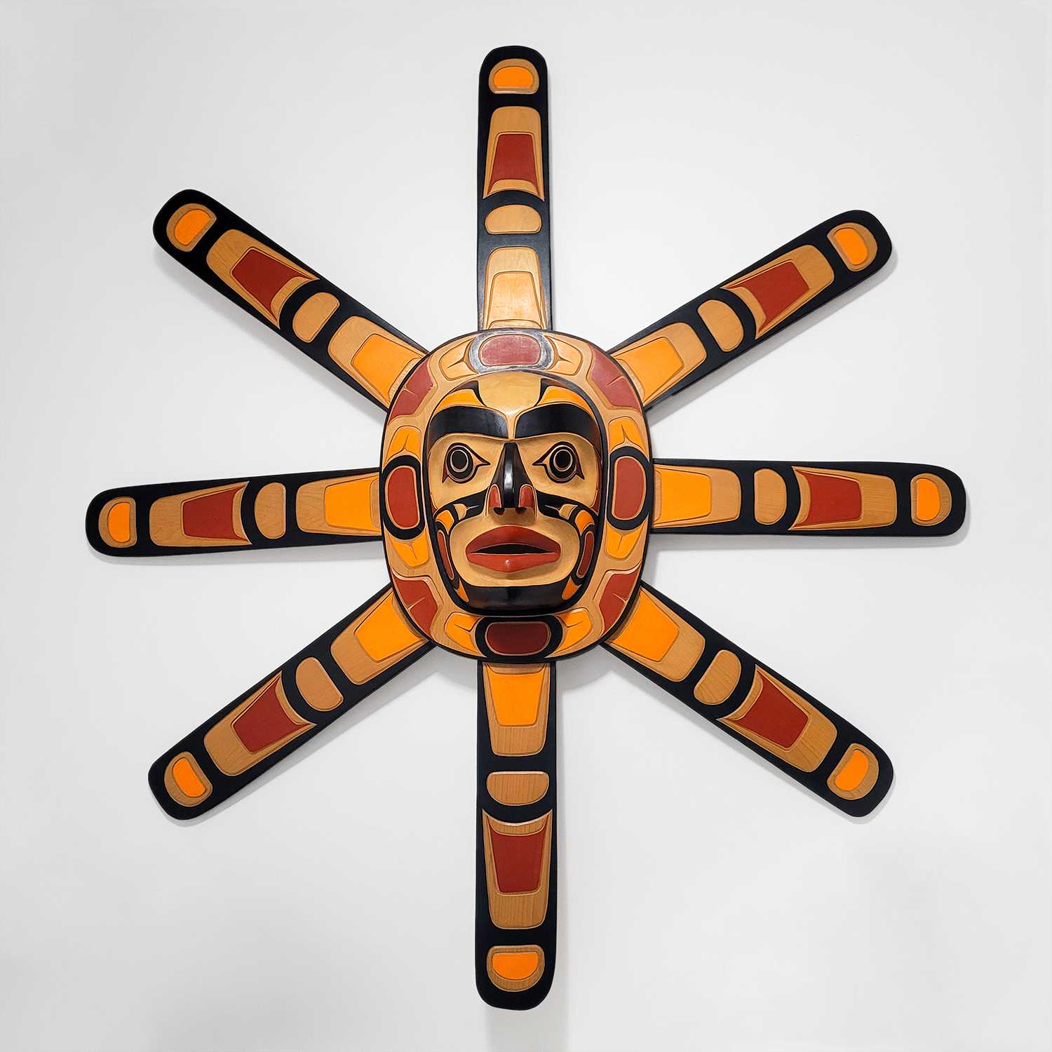 Sun Mask by Coast Salish and Kwakwaka'wakw carver Richard Baker