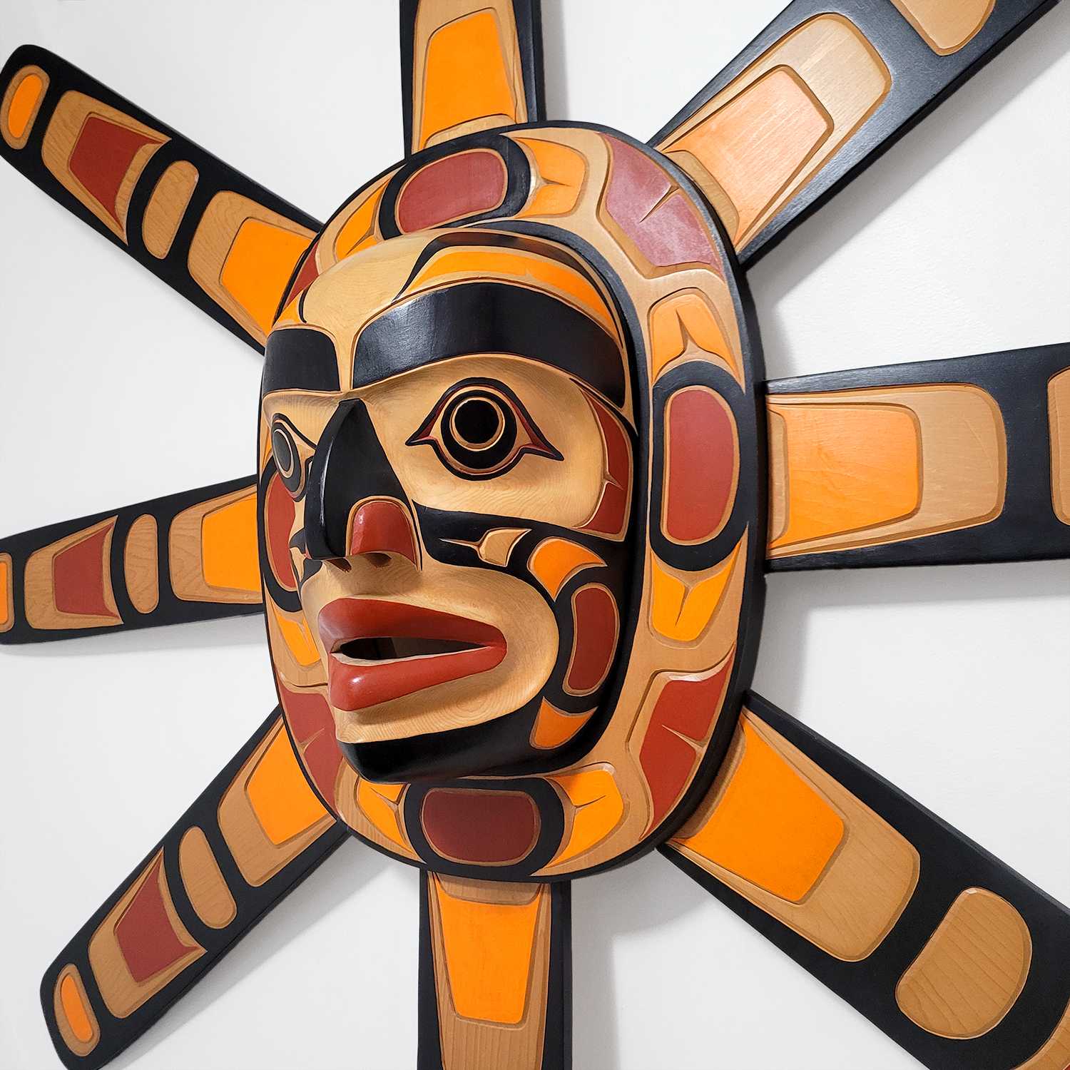 Sun Mask by Coast Salish and Kwakwaka'wakw carver Richard Baker