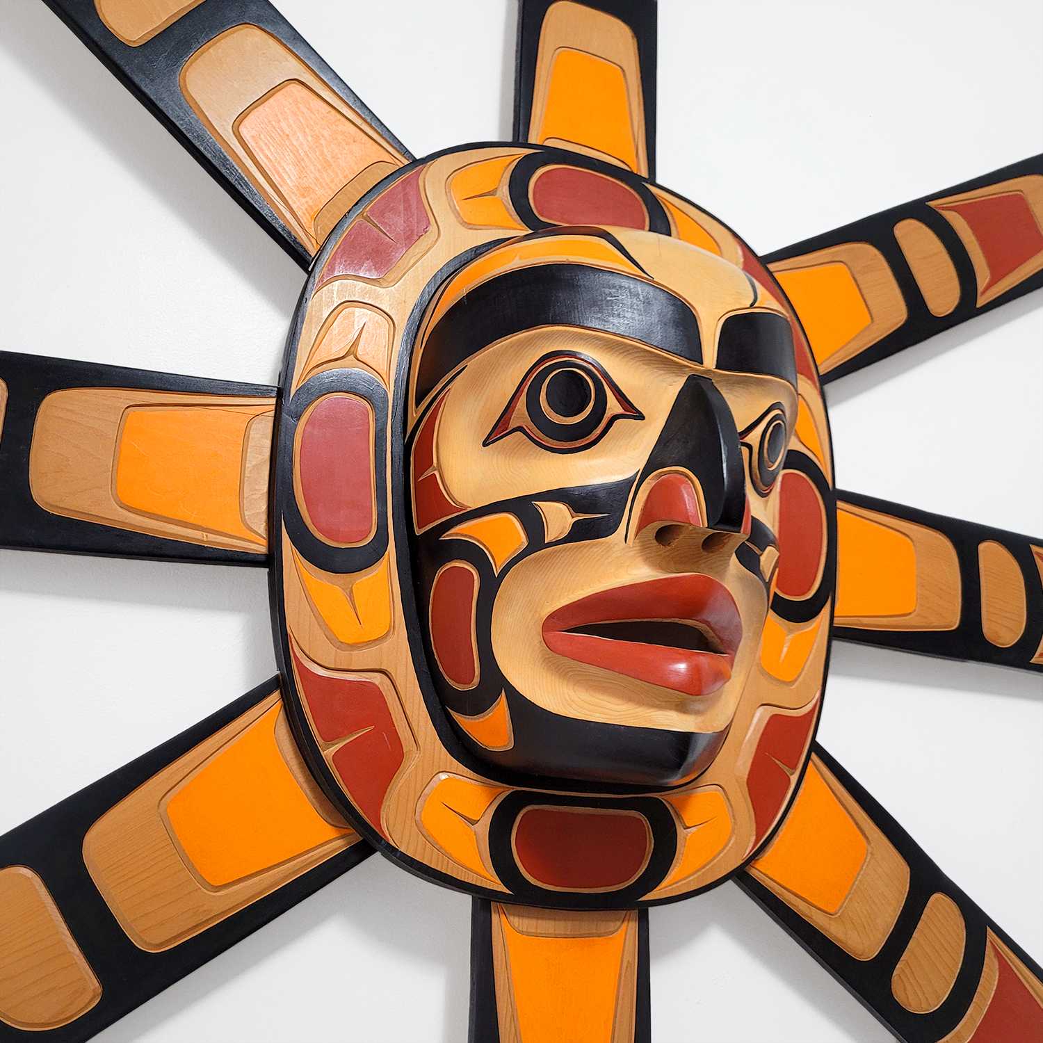 Sun Mask by Coast Salish and Kwakwaka'wakw carver Richard Baker