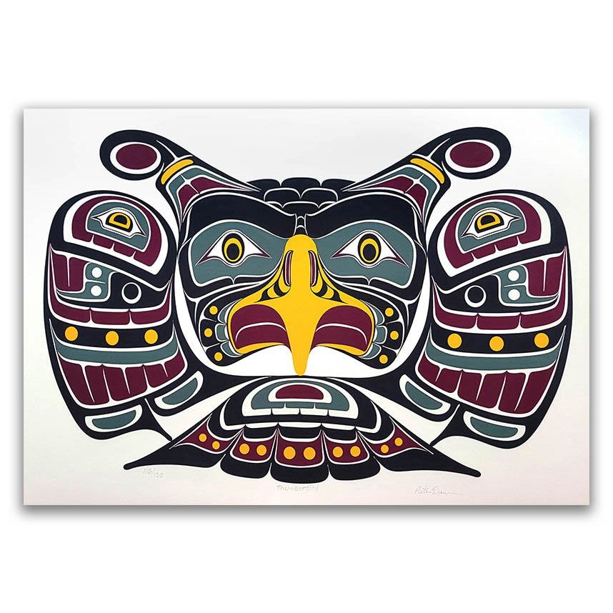 Thunderbird Limited Edition Print by Kwakwaka'wakw artist Peter Dawson