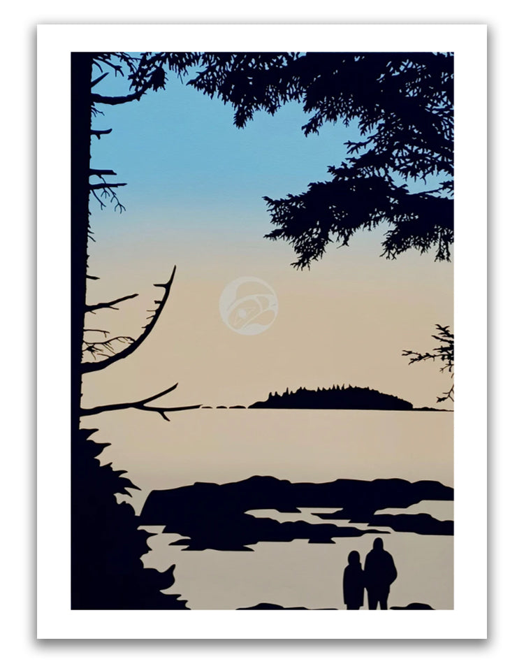 "Tofino Moonset" Limited Edition Print by Tsimshian artist Roy Henry Vickers