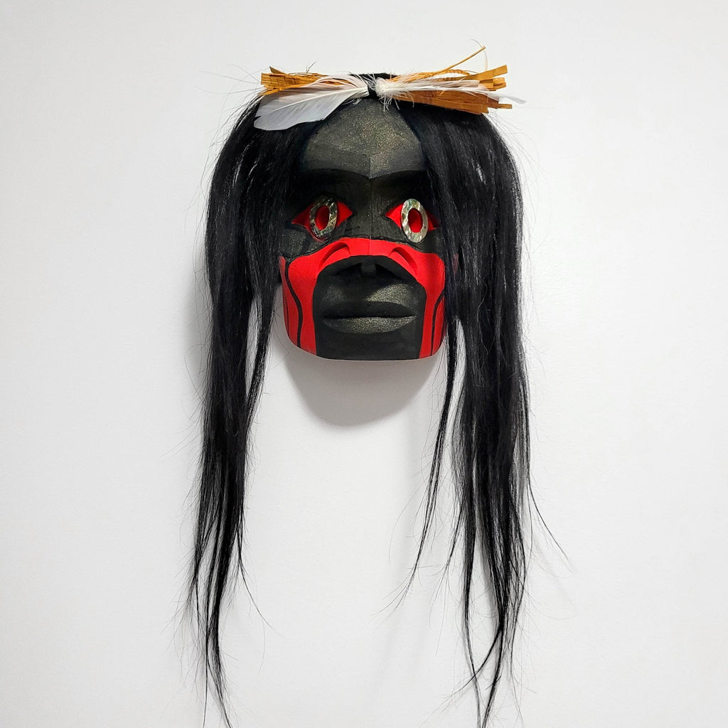 Indigenous Warrior Mask by Nuu-chah-nulth carver Russell Tate
