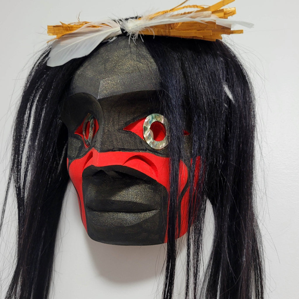 Indigenous Warrior Mask by Nuu-chah-nulth carver Russell Tate