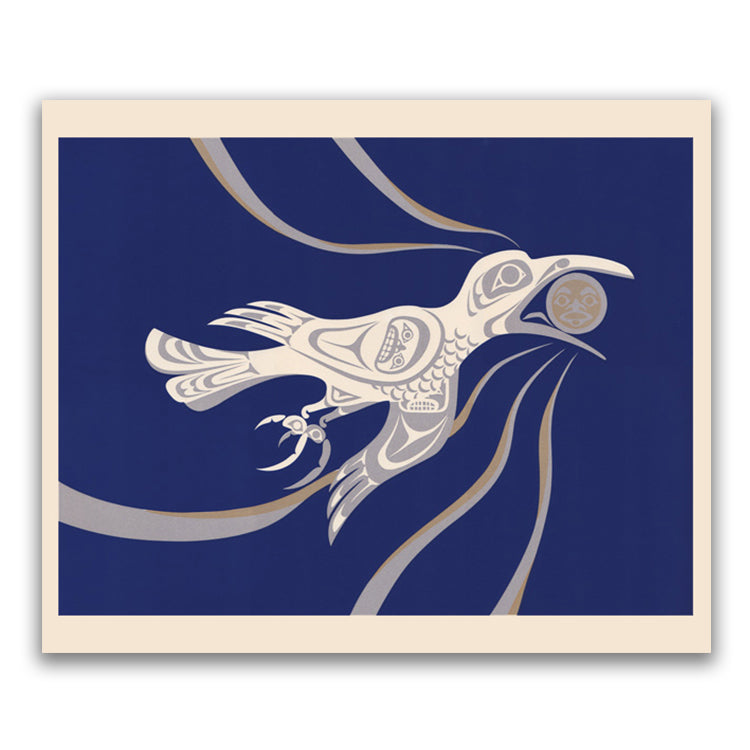 White Raven Limited Edition Print by Haida artist April White