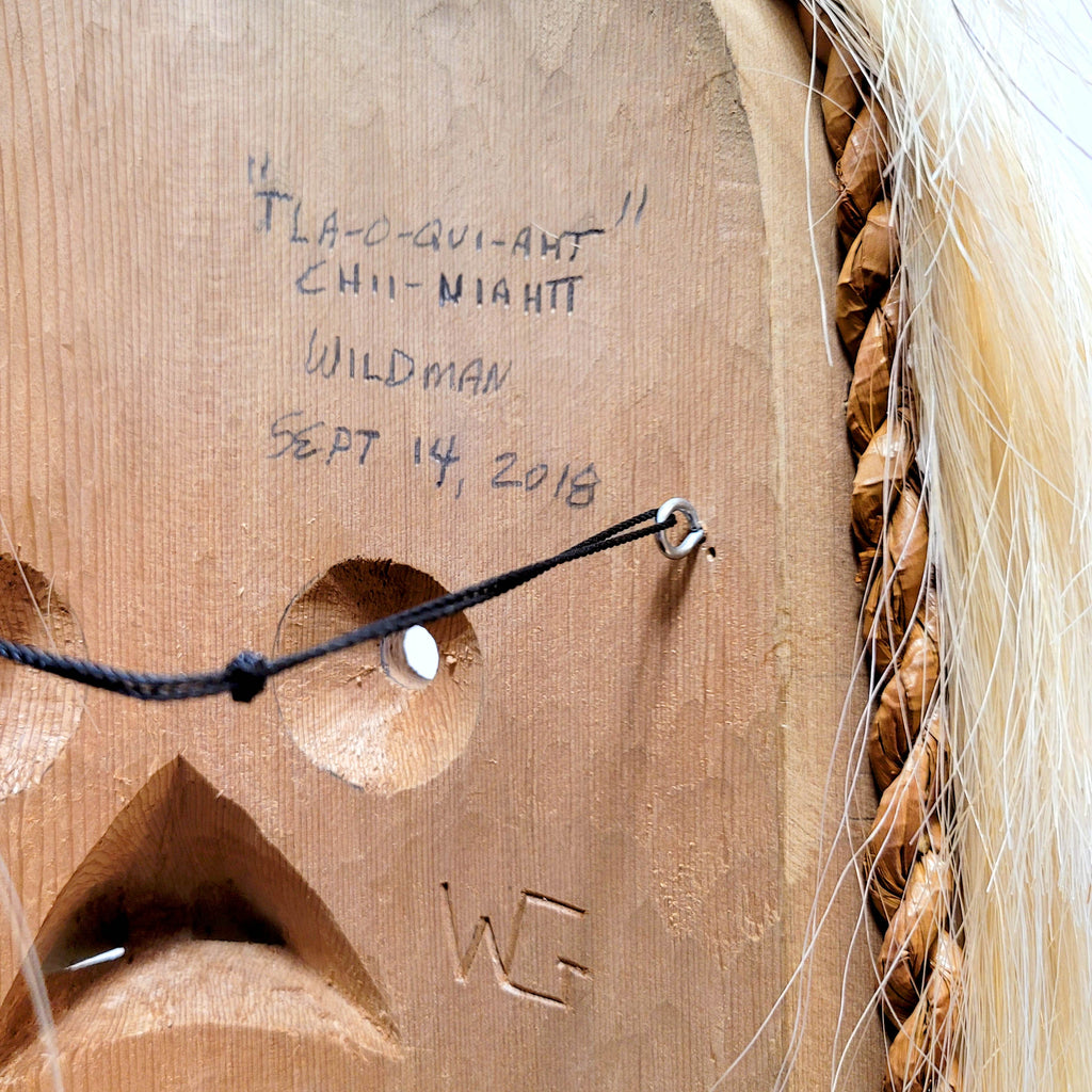 Wild Man of the Woods Mask by Nuu-chah-nulth artist Wilson "Buddy" George