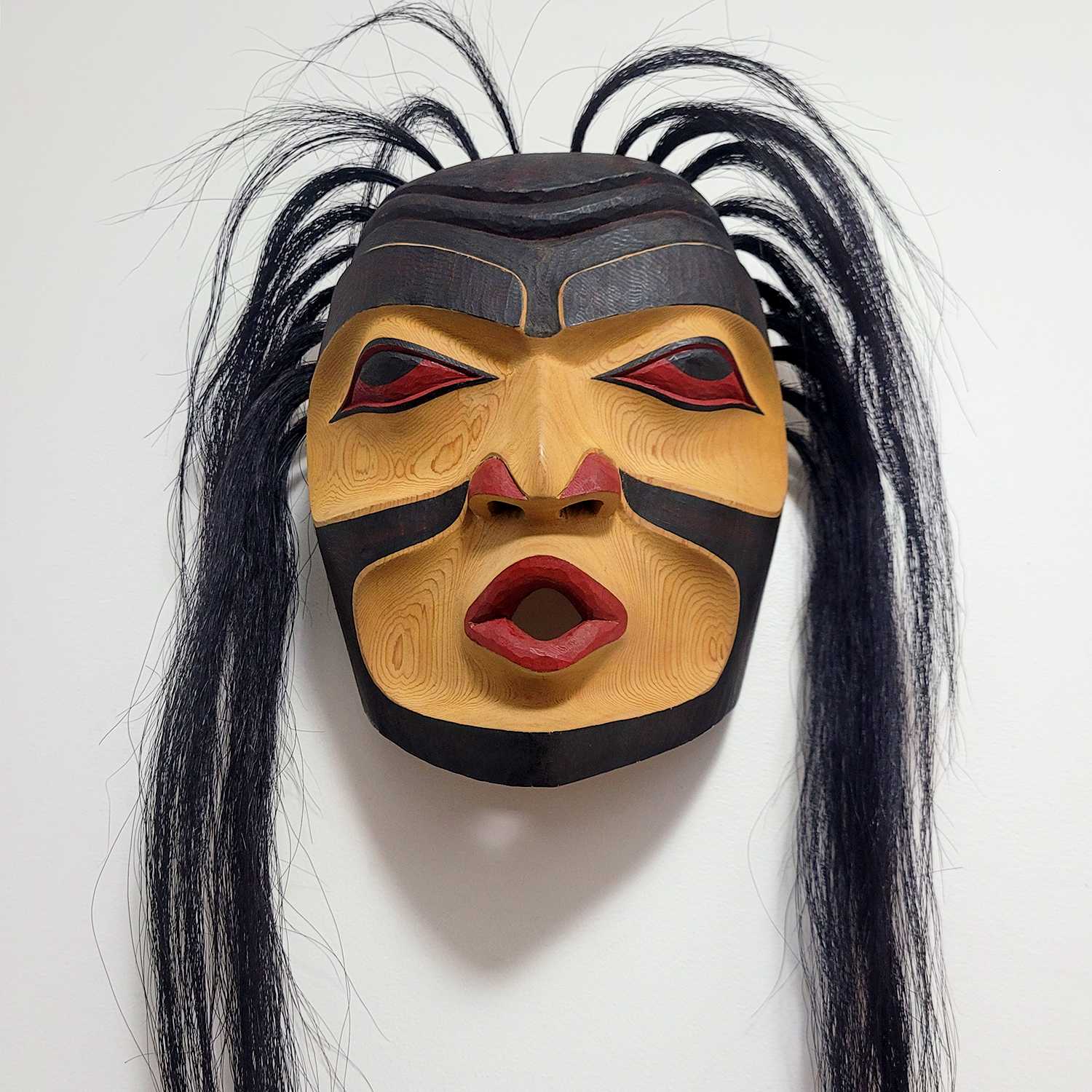 Wild Woman Mask by Squamish artist Ray Natraoro