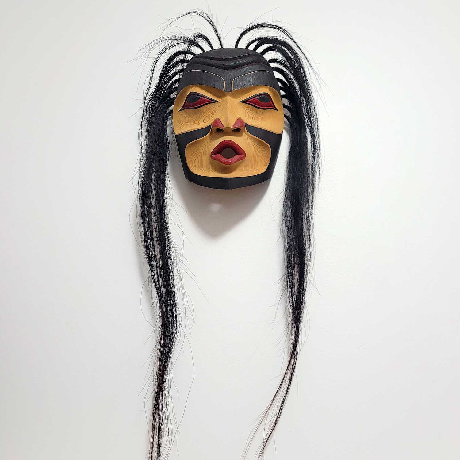 Wild Woman Mask by Squamish artist Ray Natraoro