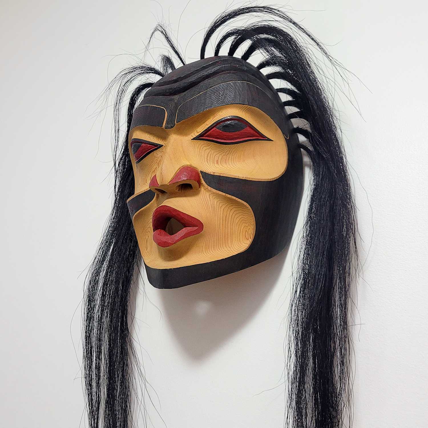Wild Woman Mask by Squamish artist Ray Natraoro