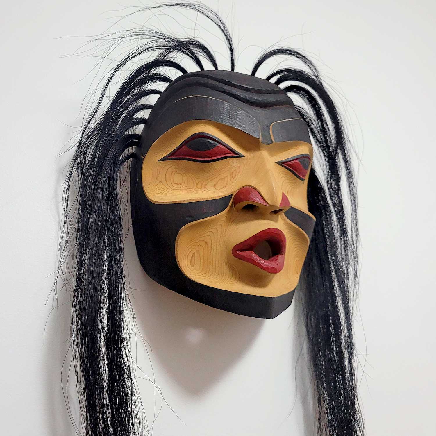 Wild Woman Mask by Squamish artist Ray Natraoro