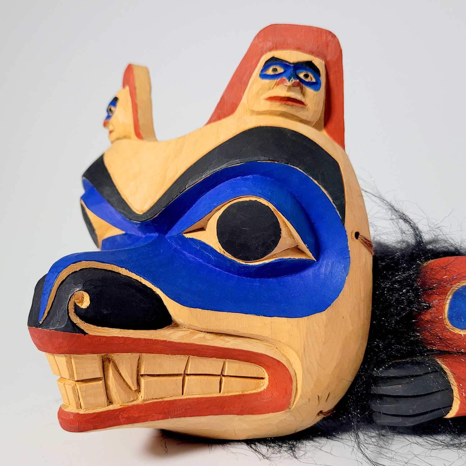 Wolf Frontlet by First Nations carver Henry Robertson