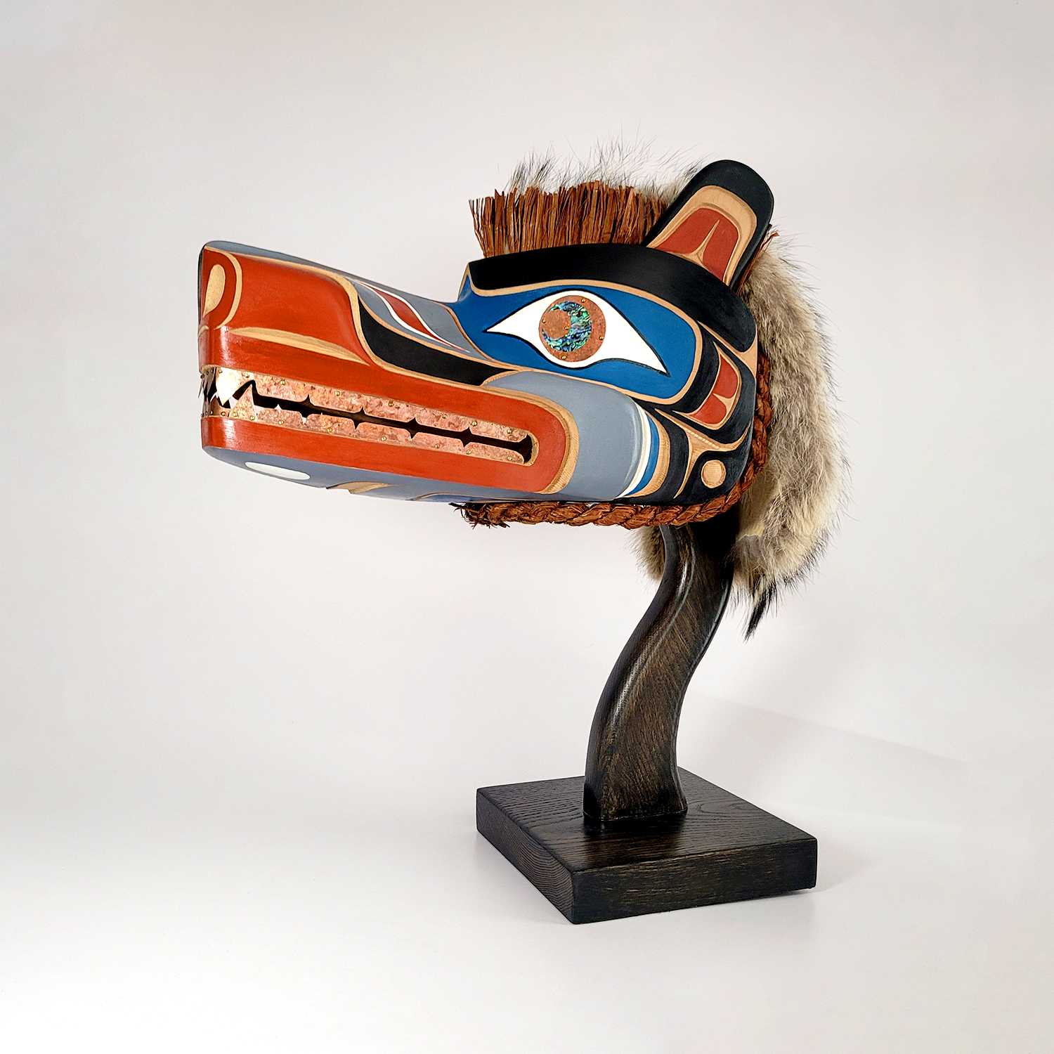 Wolf Headdress by First Nations carver Karver Everson