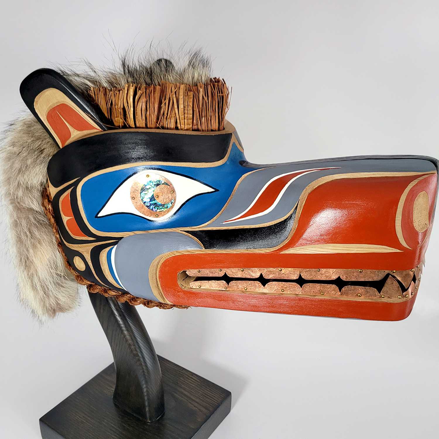 Wolf Headdress by First Nations carver Karver Everson