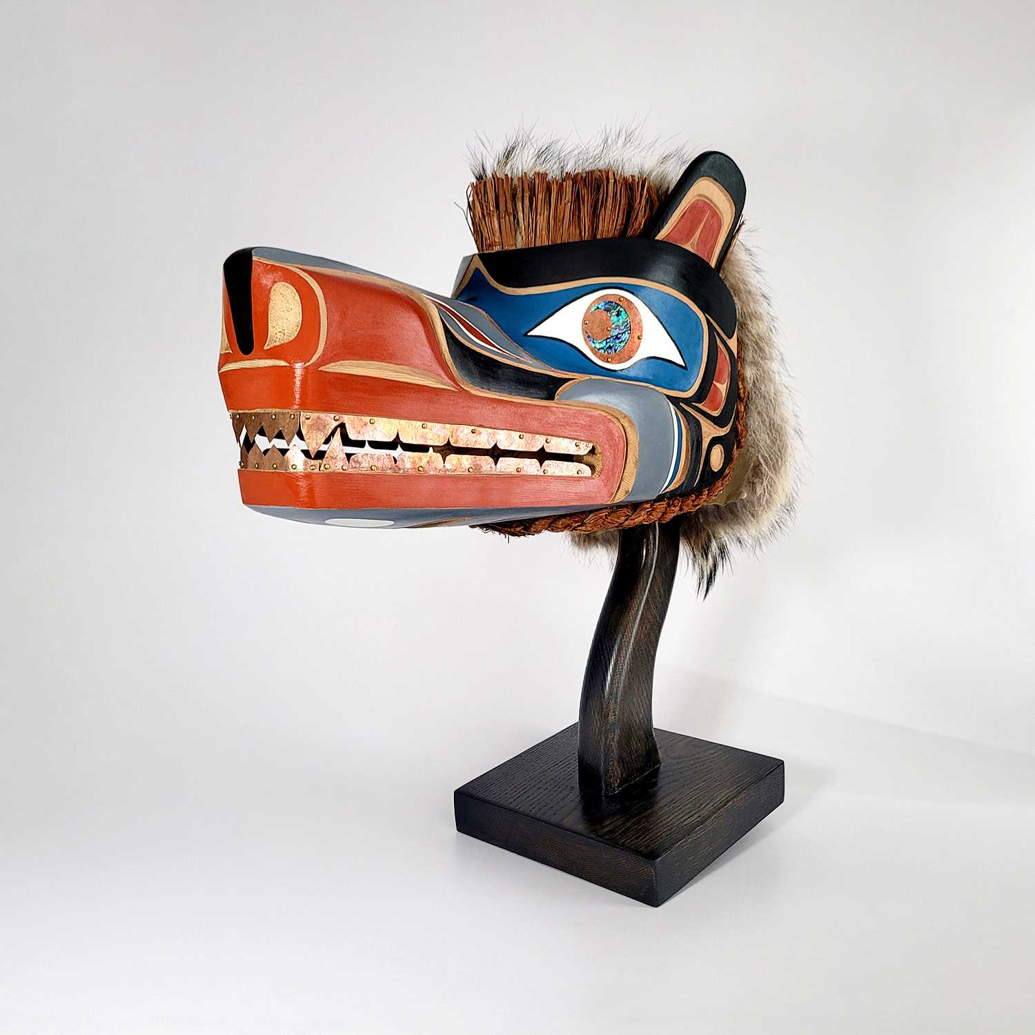 Wolf Headdress by First Nations carver Karver Everson