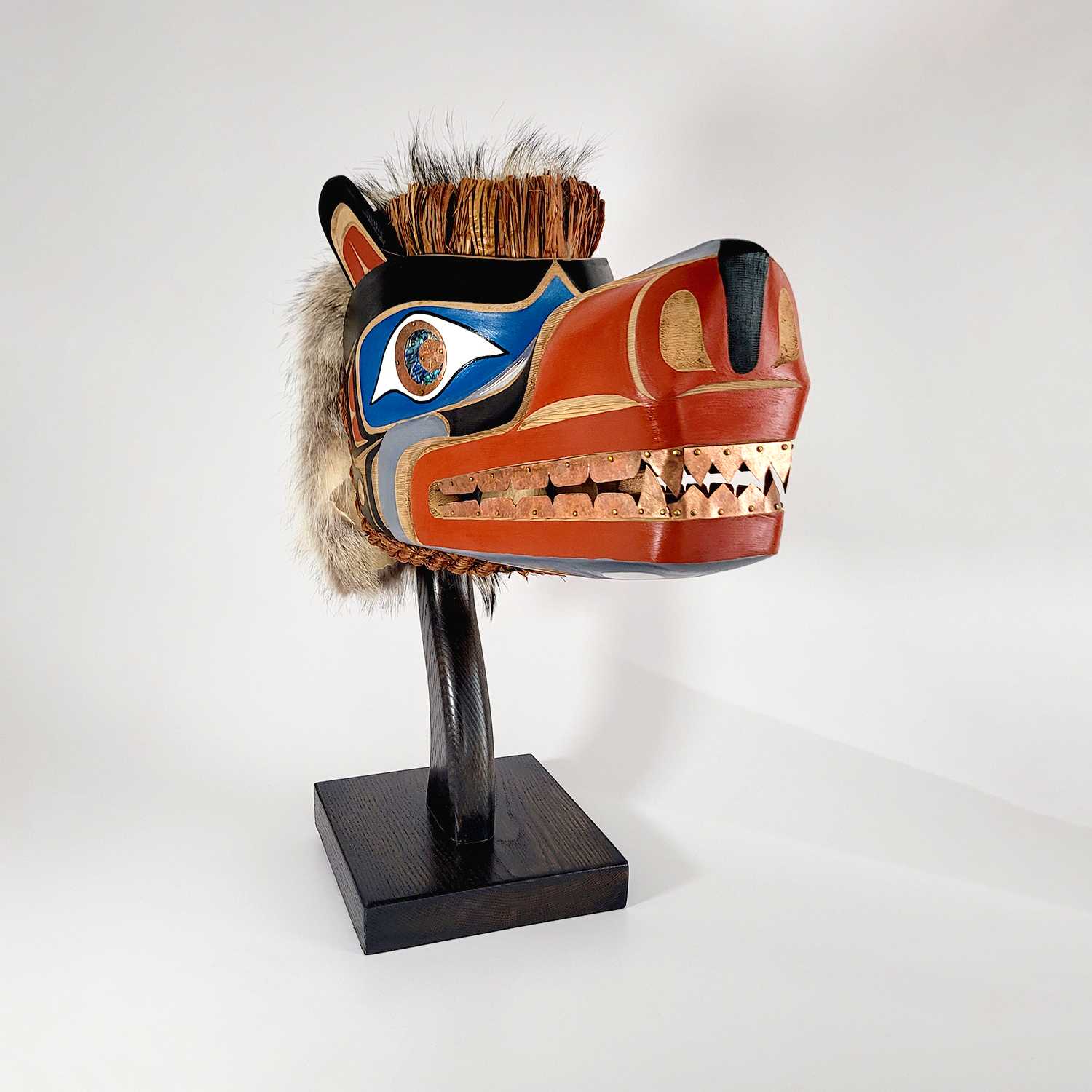 Wolf Headdress by First Nations carver Karver Everson