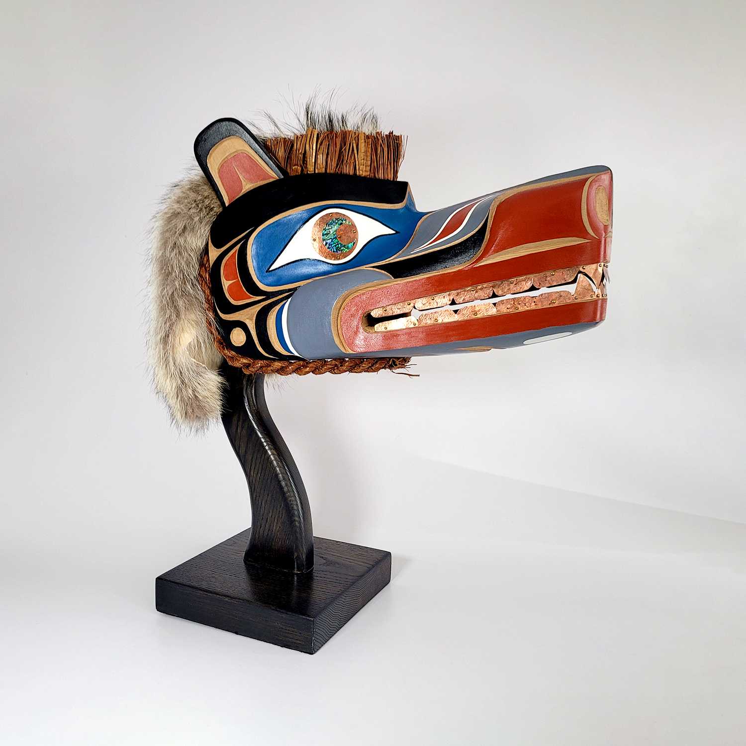 Wolf Headdress by First Nations carver Karver Everson