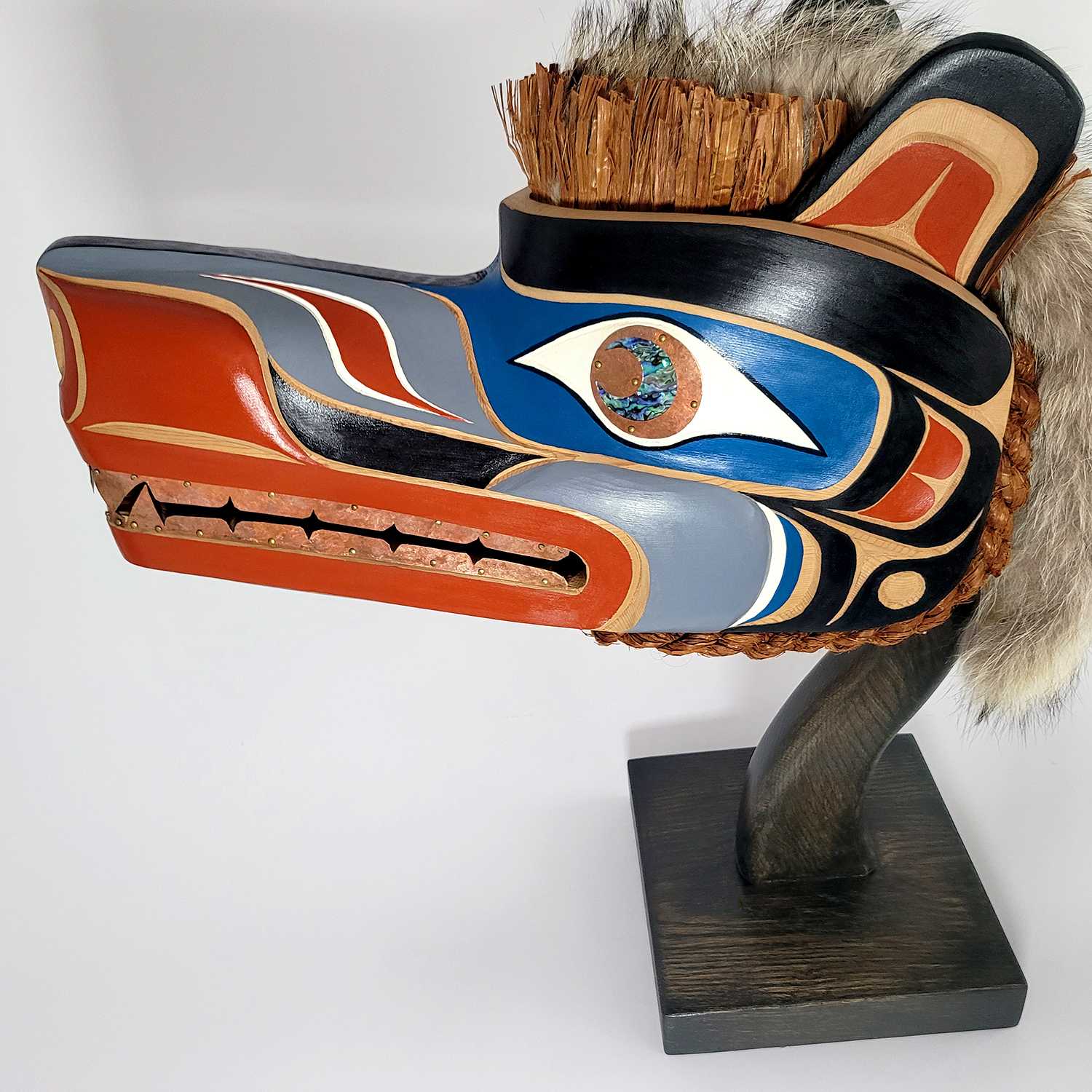 Wolf Headdress by First Nations carver Karver Everson