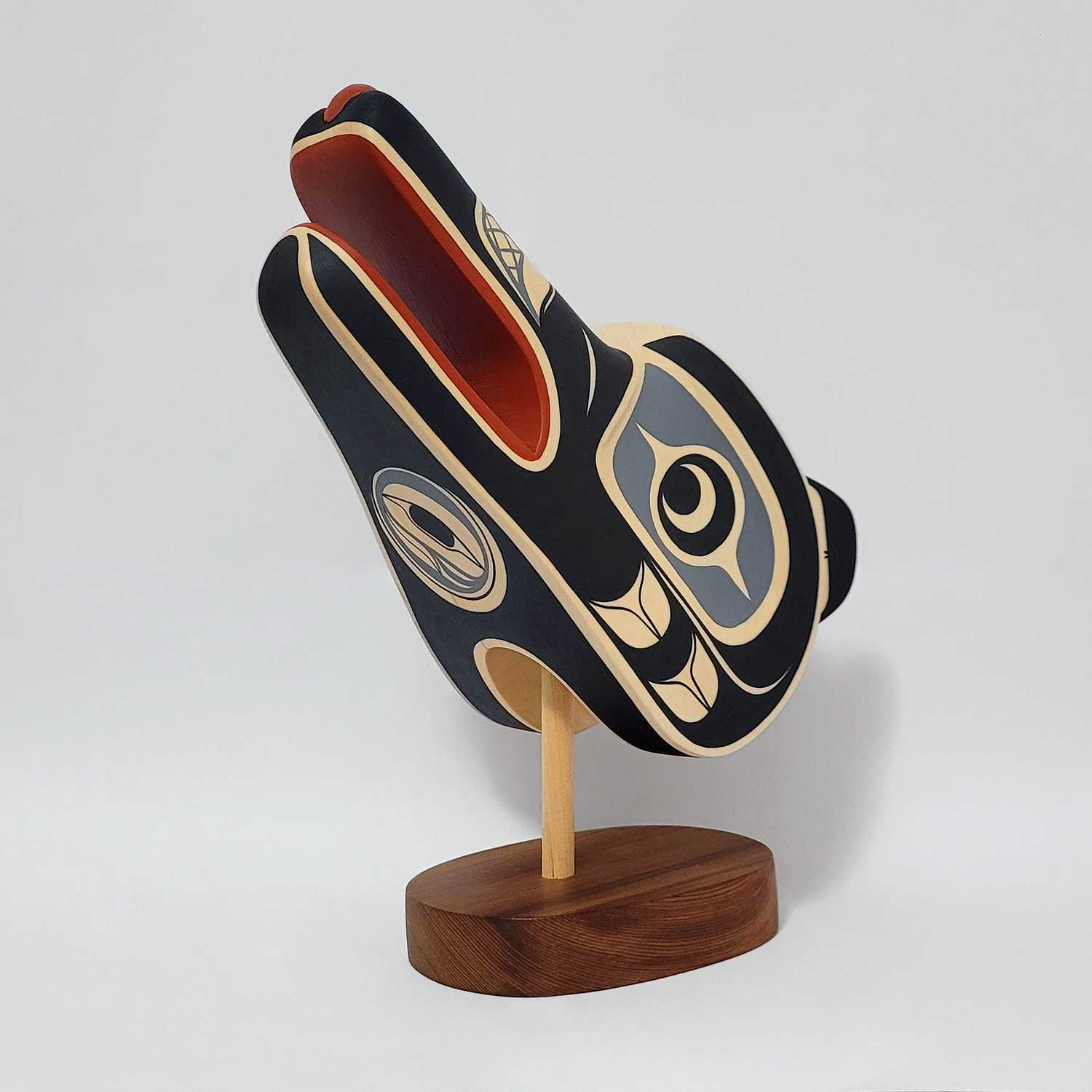 Native Wolf Carving by Kwakwaka'wakw artist Rod Smith