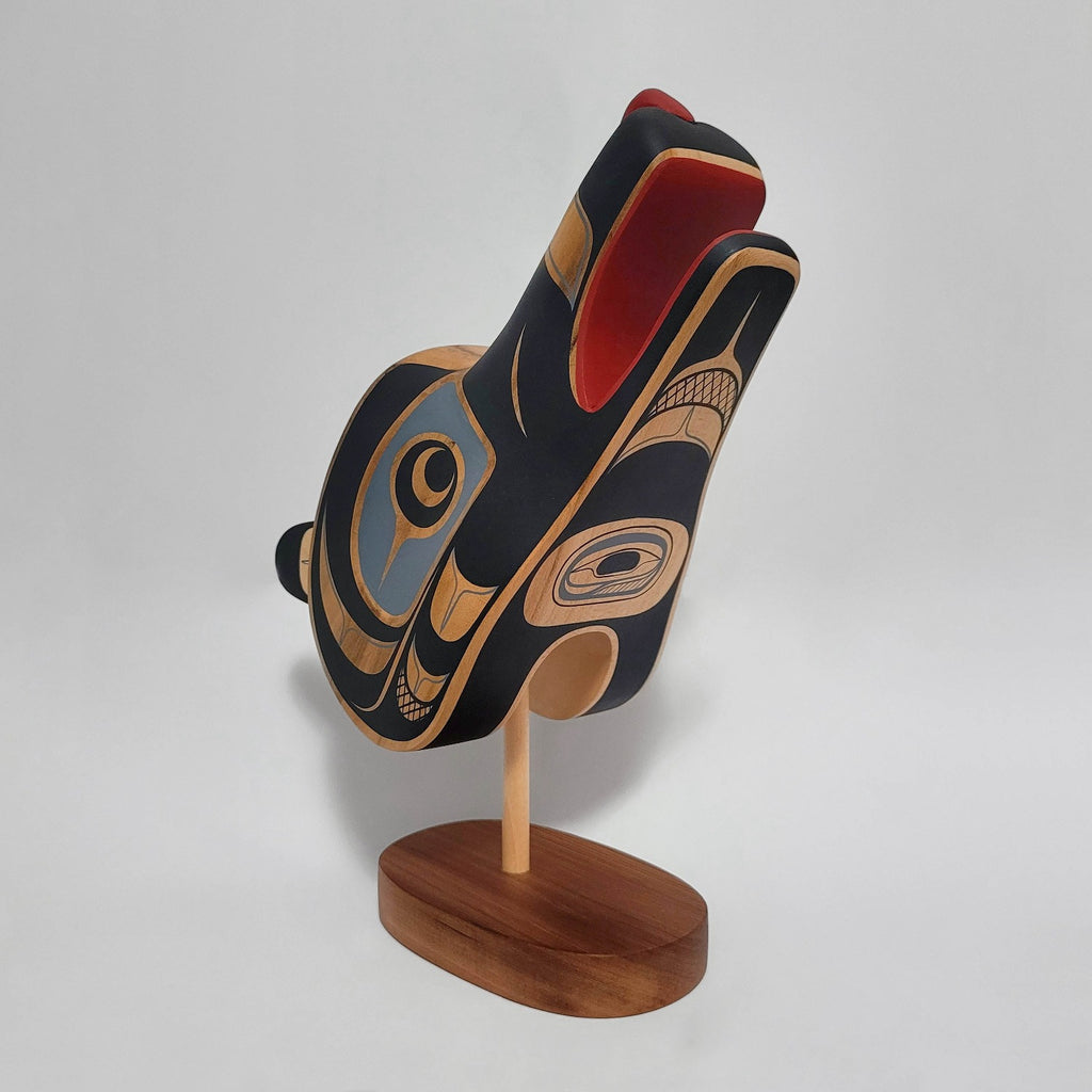 Indigenous Wolf Maskette by Kwakwaka'wakw artist Rod Smith
