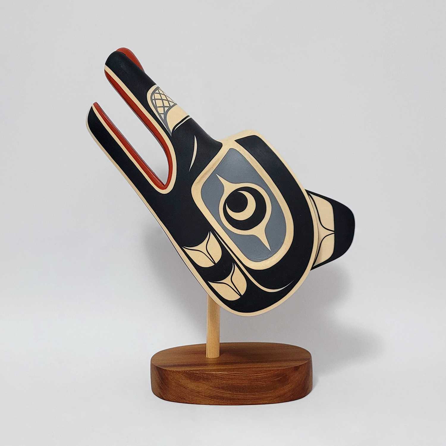 Native Wolf Carving by Kwakwaka'wakw artist Rod Smith