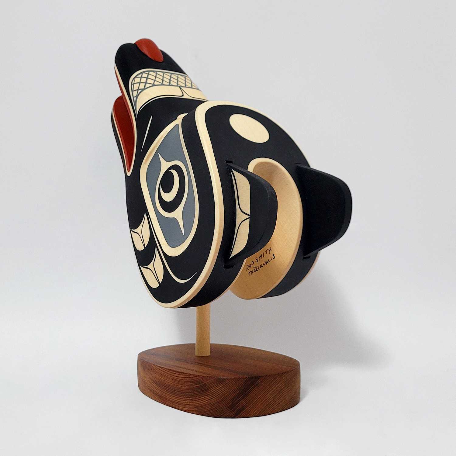 Native Wolf Carving by Kwakwaka'wakw artist Rod Smith