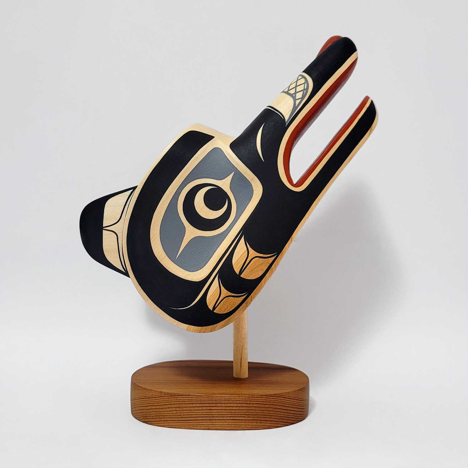 Native Wolf Carving by Kwakwaka'wakw artist Rod Smith
