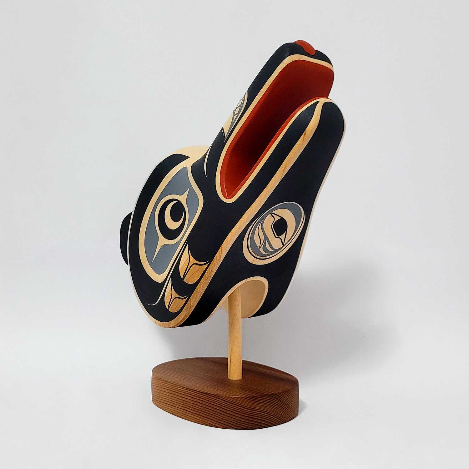 Native Wolf Carving by Kwakwaka'wakw artist Rod Smith