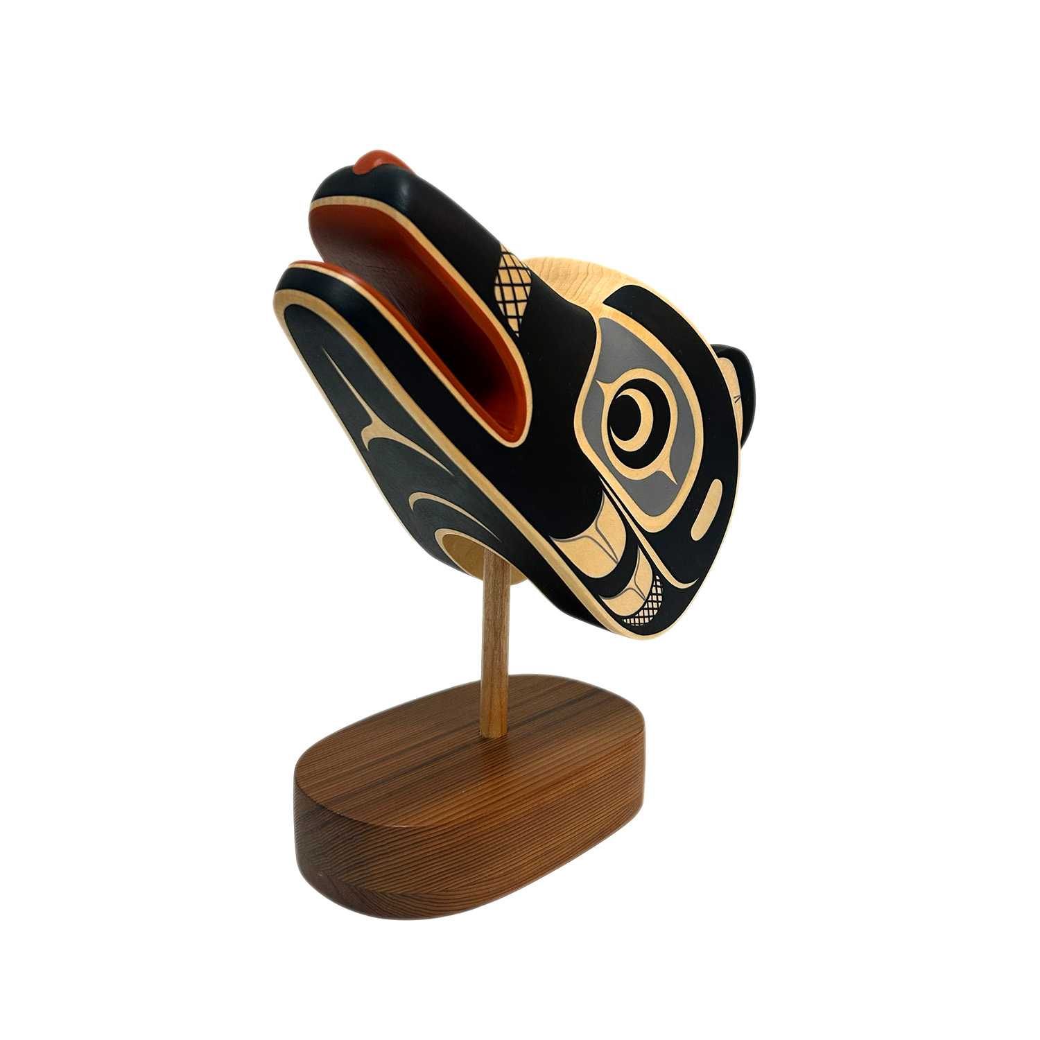 Wolf maskette by Kwakwaka'wakw artist Rod Smith