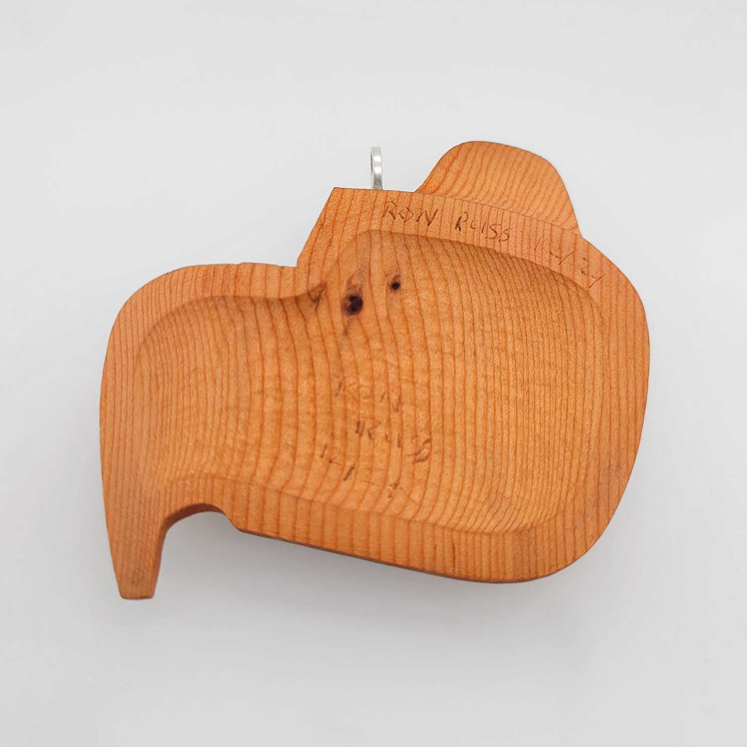 Yew Eagle and Frog Pendant by Haida artist Ron Russ