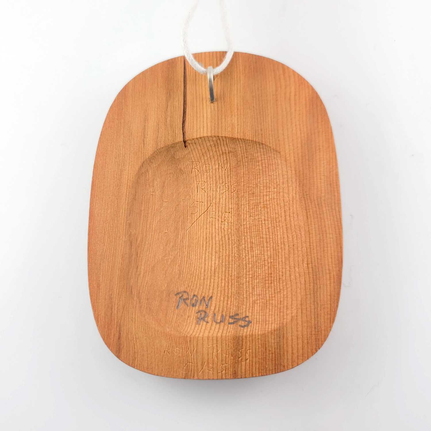 Yew Wood Noble Woman Pendant by Haida artist Ron Russ