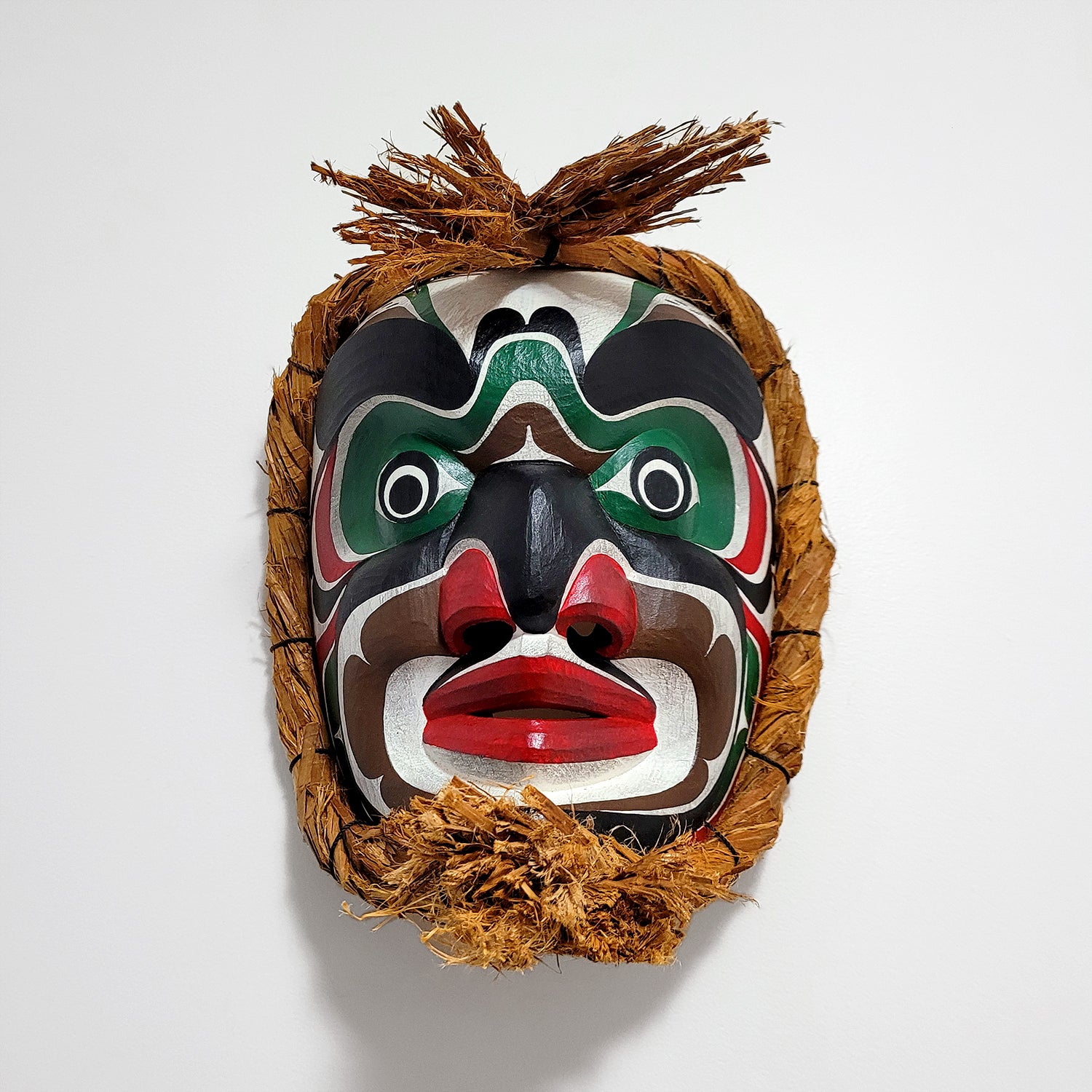 Native Warrior Mask by Kwakwaka'wakw artist Talon George