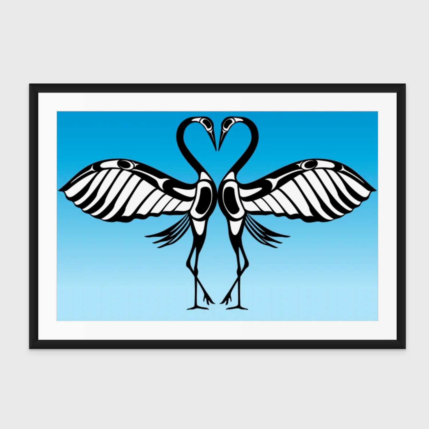 Sandhill Cranes Print by Tsimshian artist Roy Henry Vickers