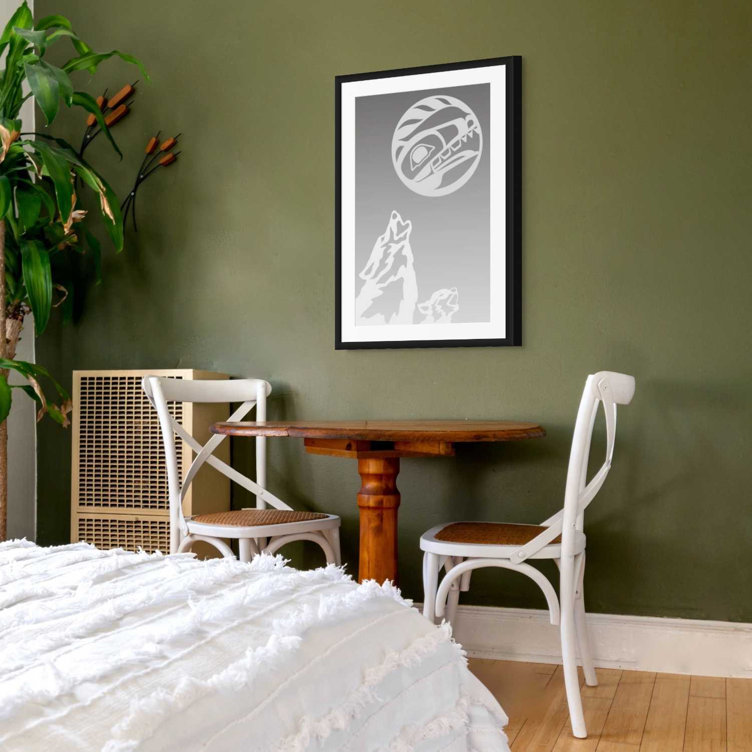 Wolf Moon Print by Tsimshian artist Roy Henry Vickers