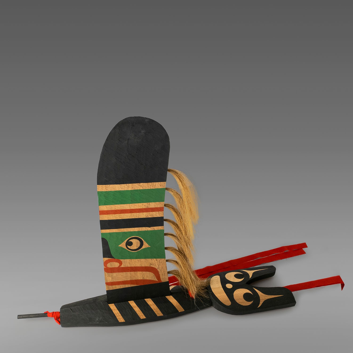 First Nations Orca or Killer Whale Fins by Kwakwaka'wakw Master Carver Calvin Hunt