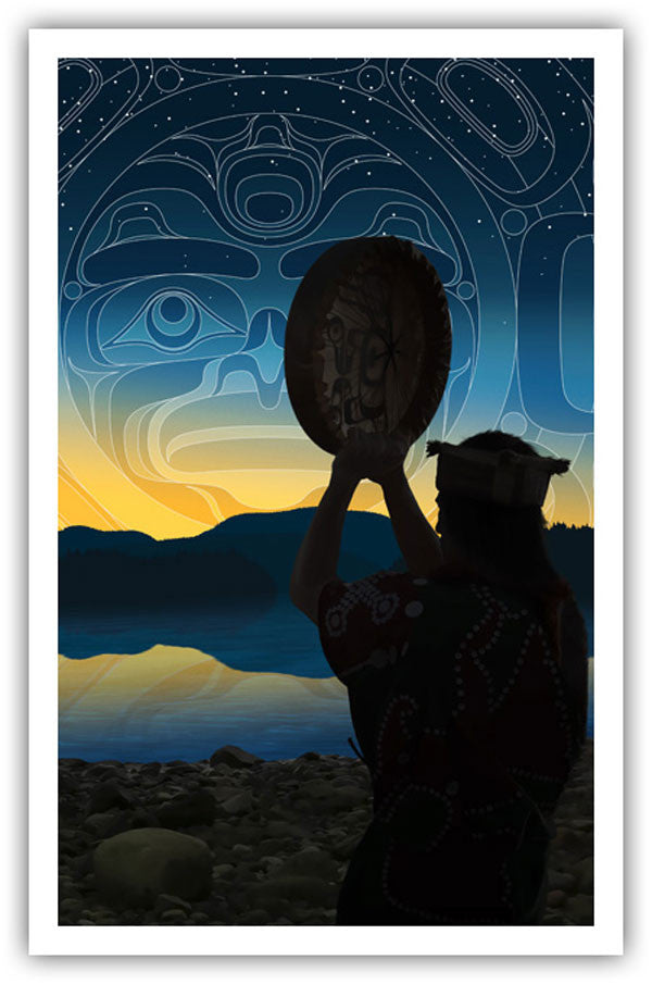 Greeting the Day Limited Edition Print by First Nations artist Andy Everson