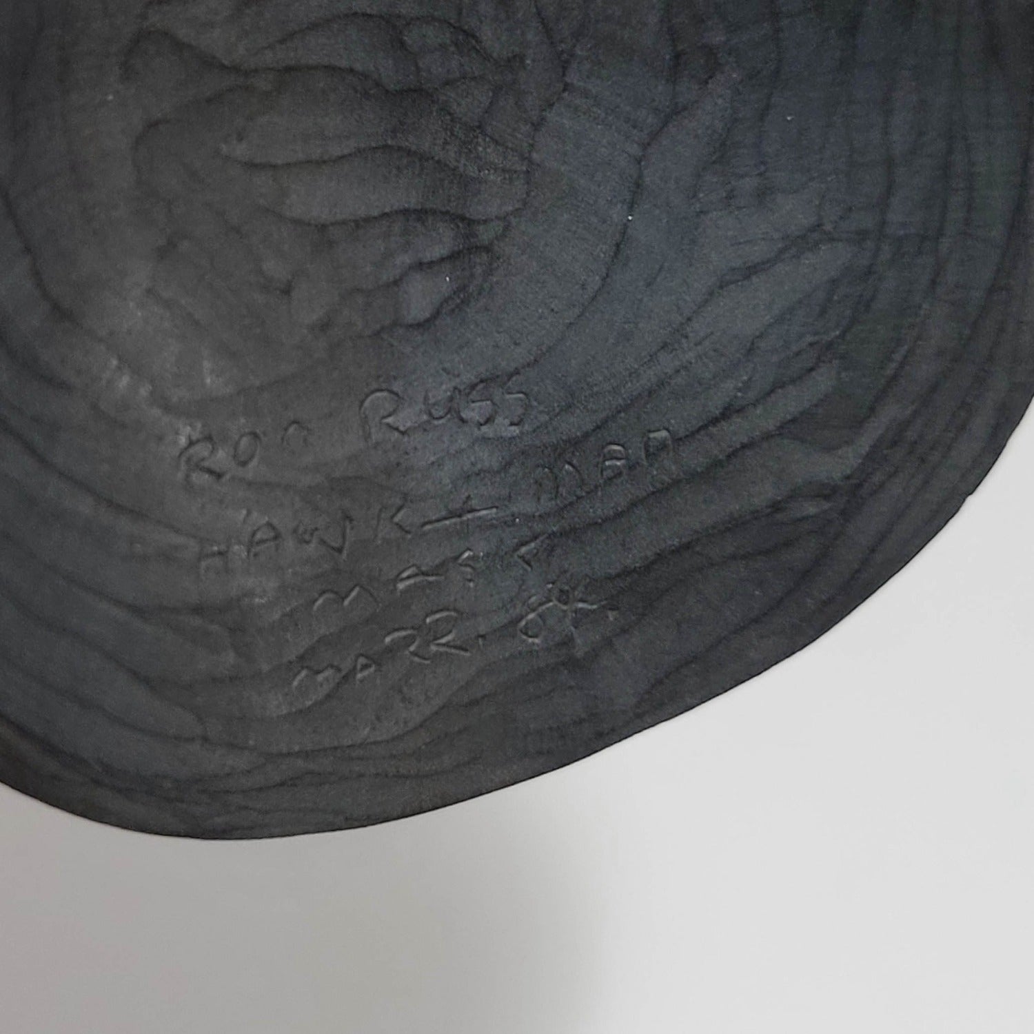 Argillite Hawk Pendant by Haida Master Carver Ron Russ