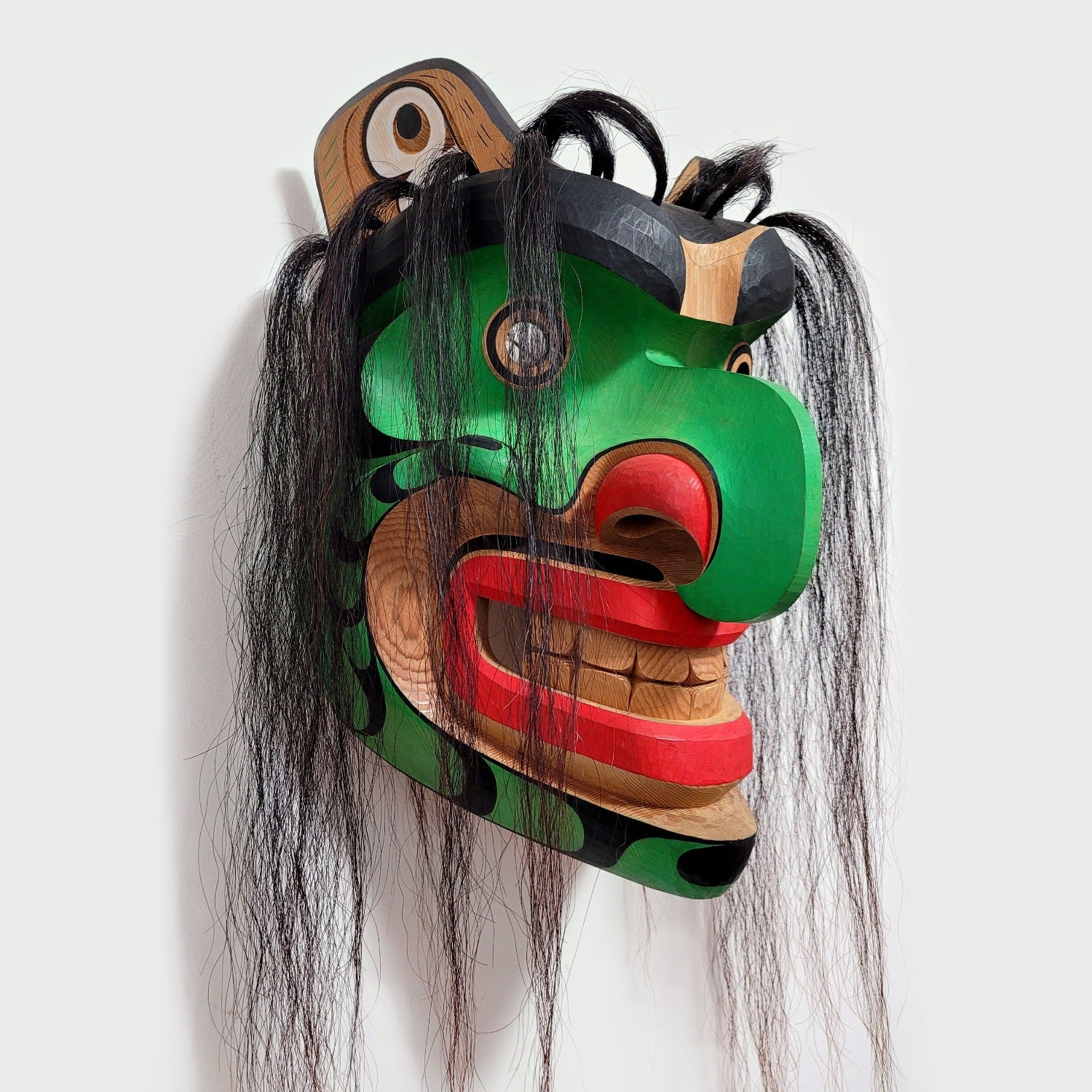 Wild Man of the Woods Mask by Kwakwaka'wakw carver Raymond Shaw
