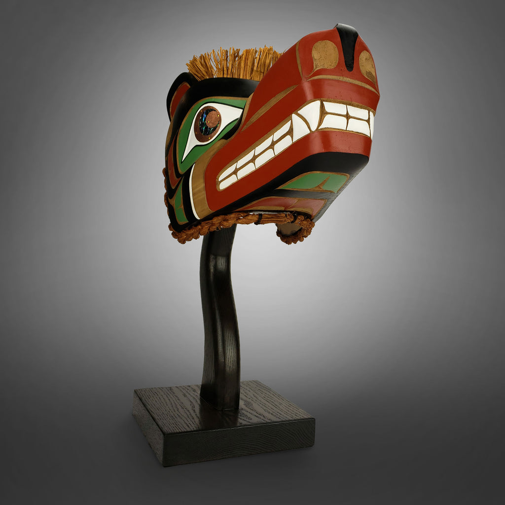Grizzly Bear Headdress by First Nations Carver Karver Everson