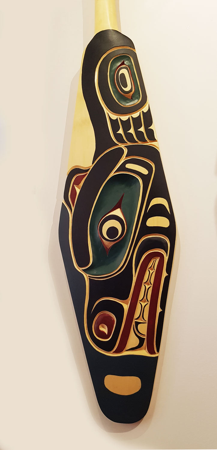 Cedar Bear Paddle by Kwakwaka'wakw Master Carver Bill Henderson