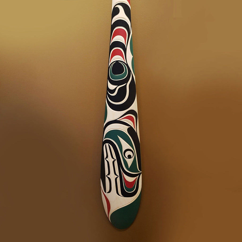 Cedar Bear Paddle by Kwakiutl carver Trevor Hunt