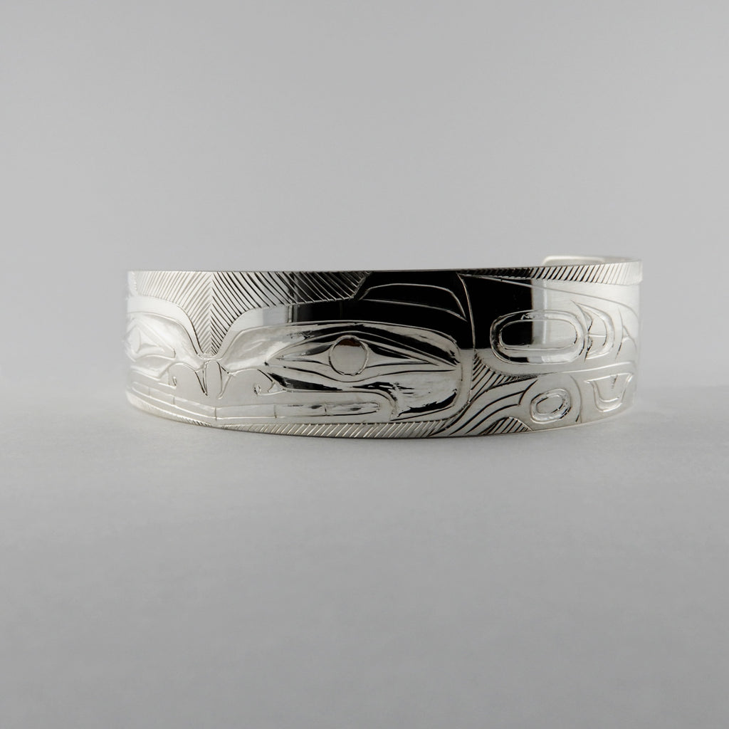 Silver Bear Bracelet by Haida artist Andrew Williams