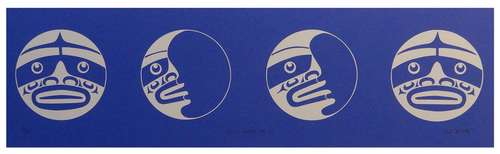 Blue Moon Limited Edition Print by Kwakwaka'wakw Master Carver Calvin Hunt