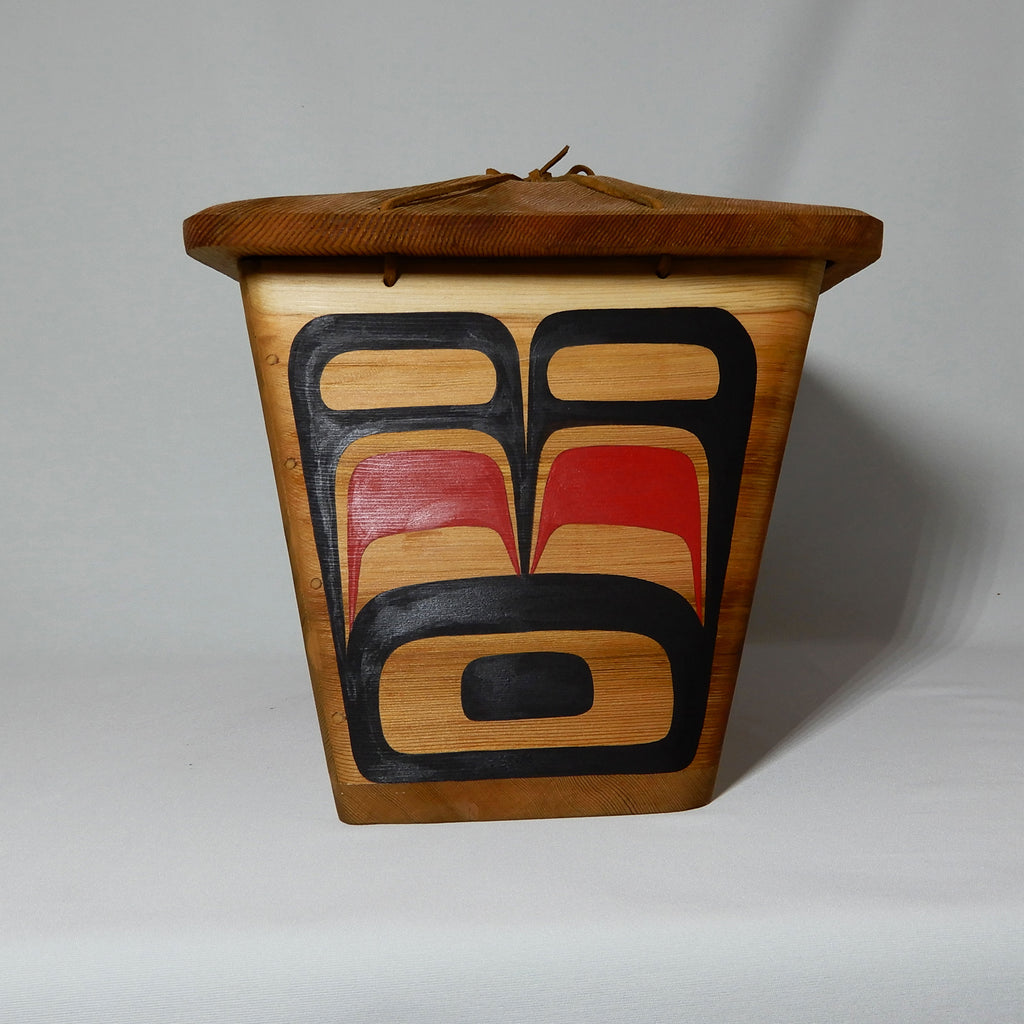 Cedar Bentwood Box by Kwakwaka'wakw carver Bruce Alfred