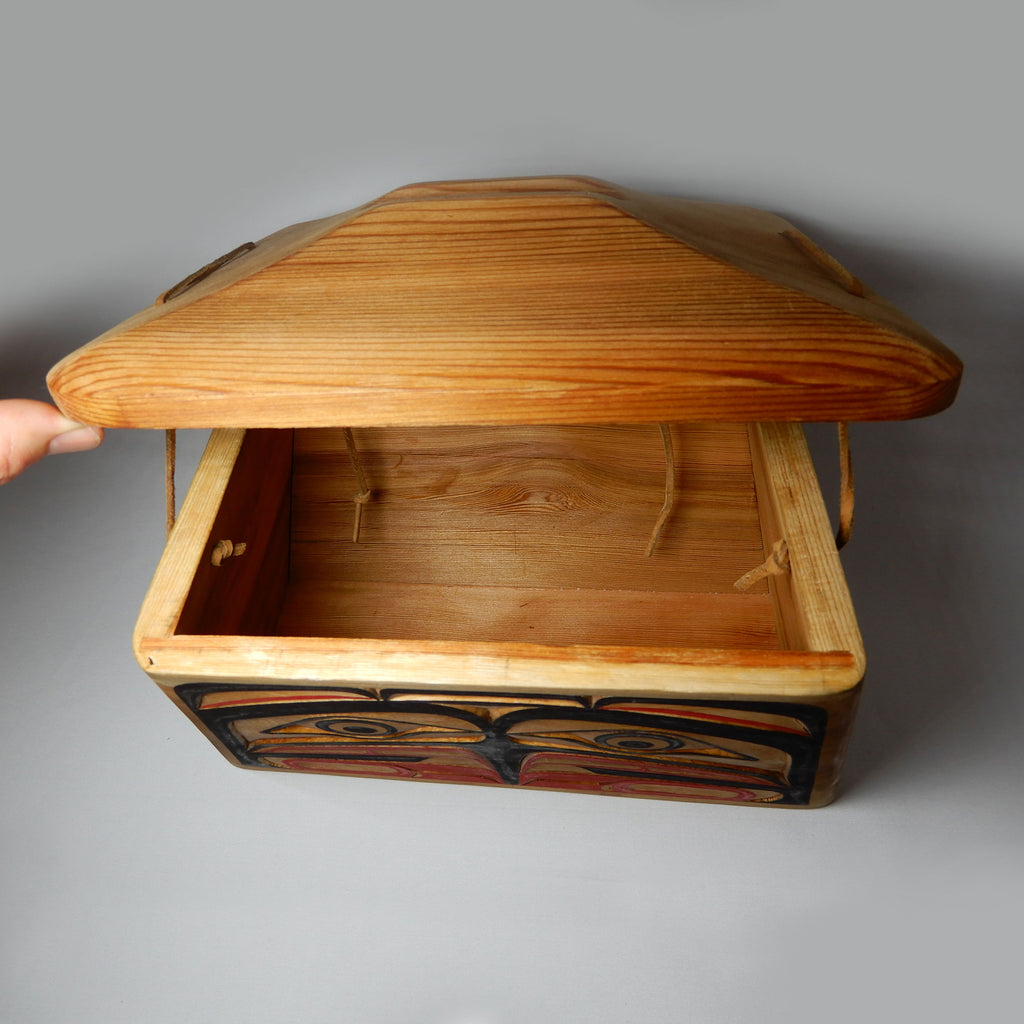 Cedar Bentwood Box by Kwakwaka'wakw carver Bruce Alfred